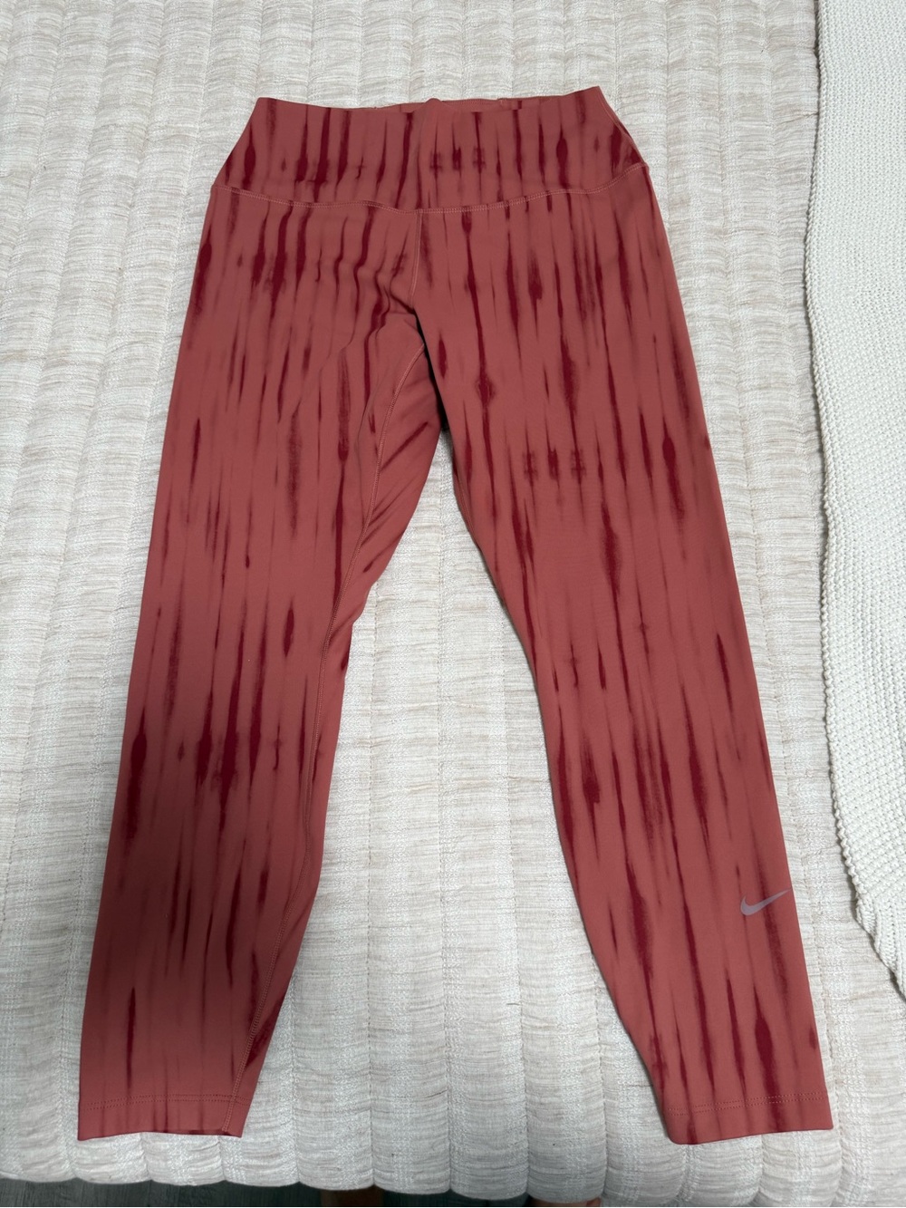 Nike Rust Patterned Athletic Leggings